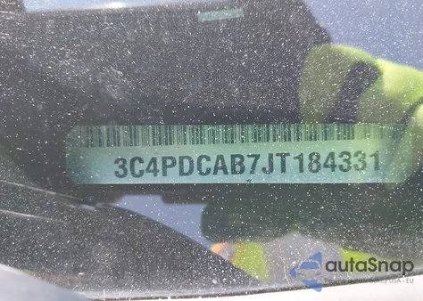 2018 Dodge Journey Se from USA, damaged, VIN 3C4PDCAB7JT184331